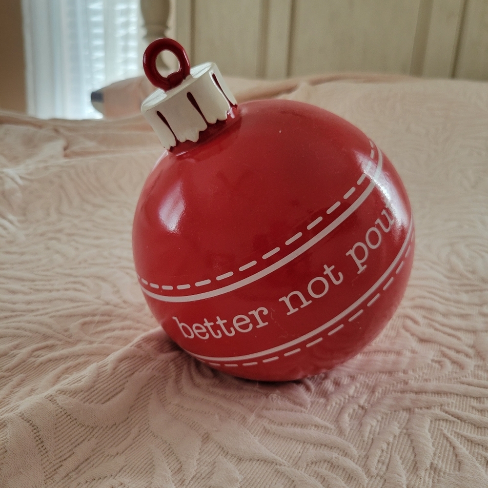Christmas Ball Decoration 7 inch Red